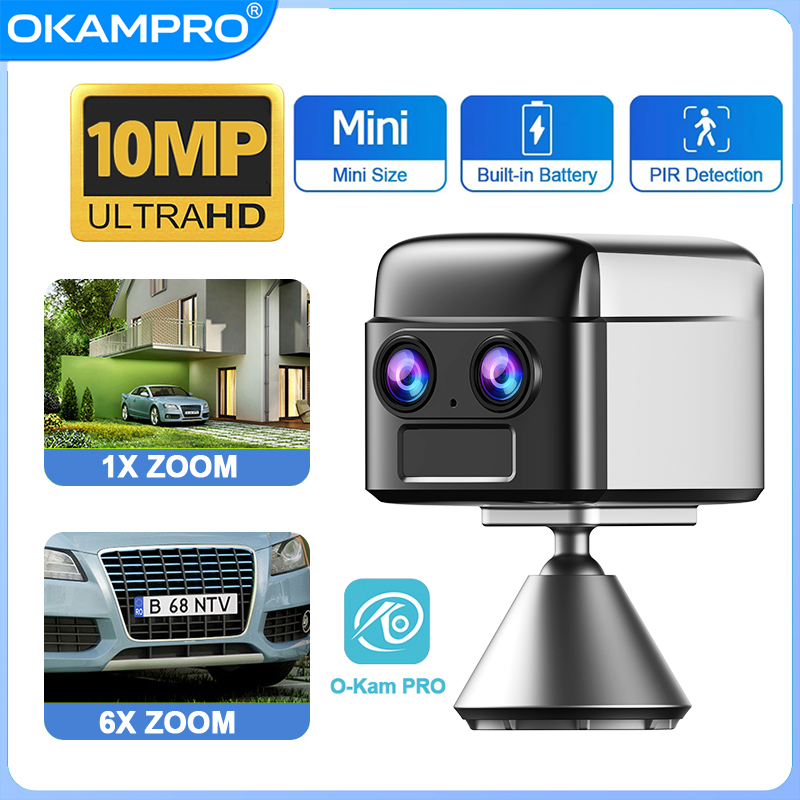 Smart Home Battery Camera Ezviz - OKAM PRO WIFI MINI Dual-Lens HD
