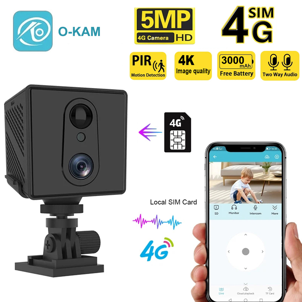 Smart Home Battery Camera Ezviz - 5MP Mini Camera 3000mAh Battery 64GB