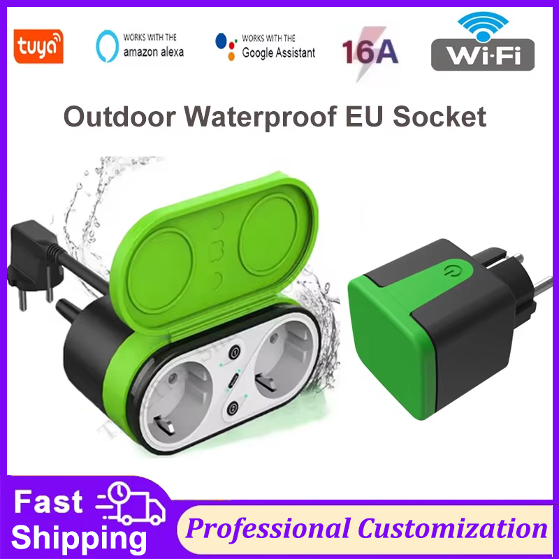 Smart Home Tuya - Tuya EU 16A Wifi Smart Outdoor