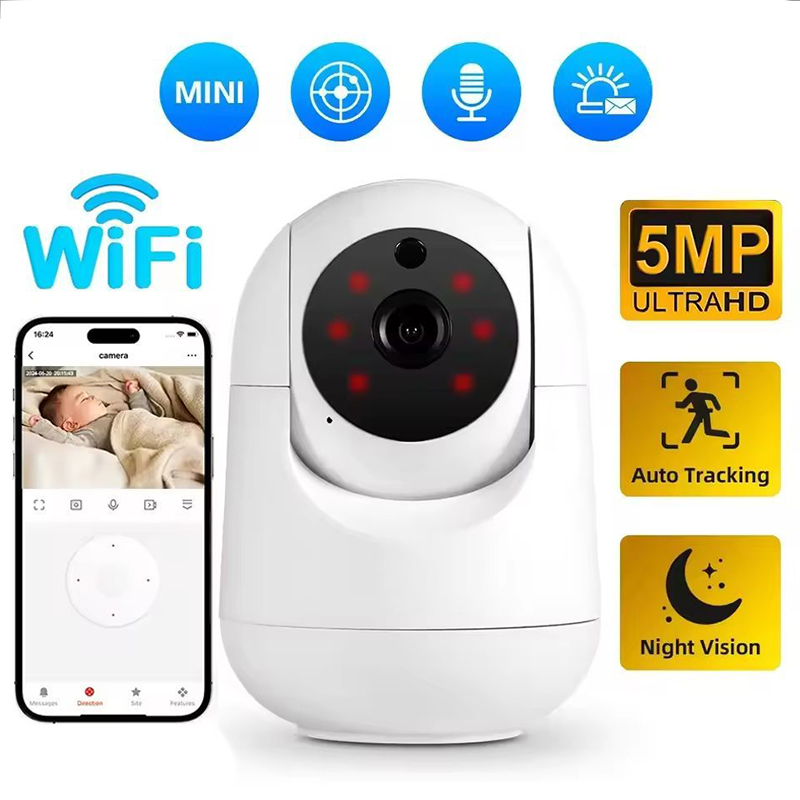 Smart Home Battery Camera Ezviz - 5MP HD Indoor Security WIFI Camera