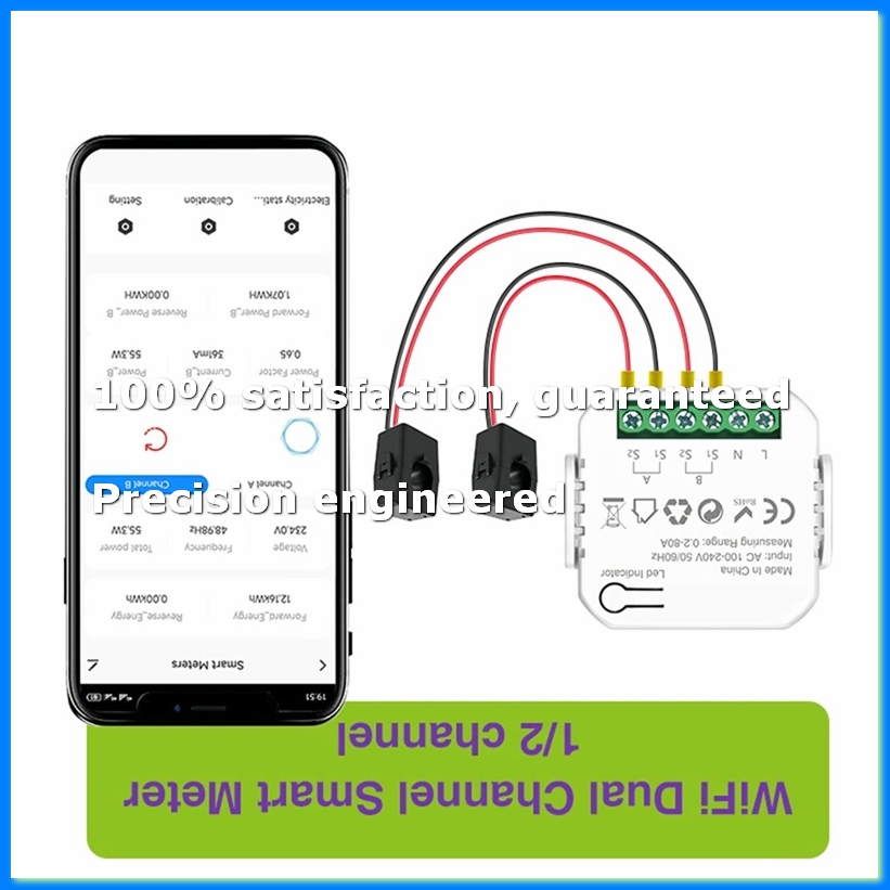 Smart Home Tuya - Tuya Wifi Smart Power Meter with