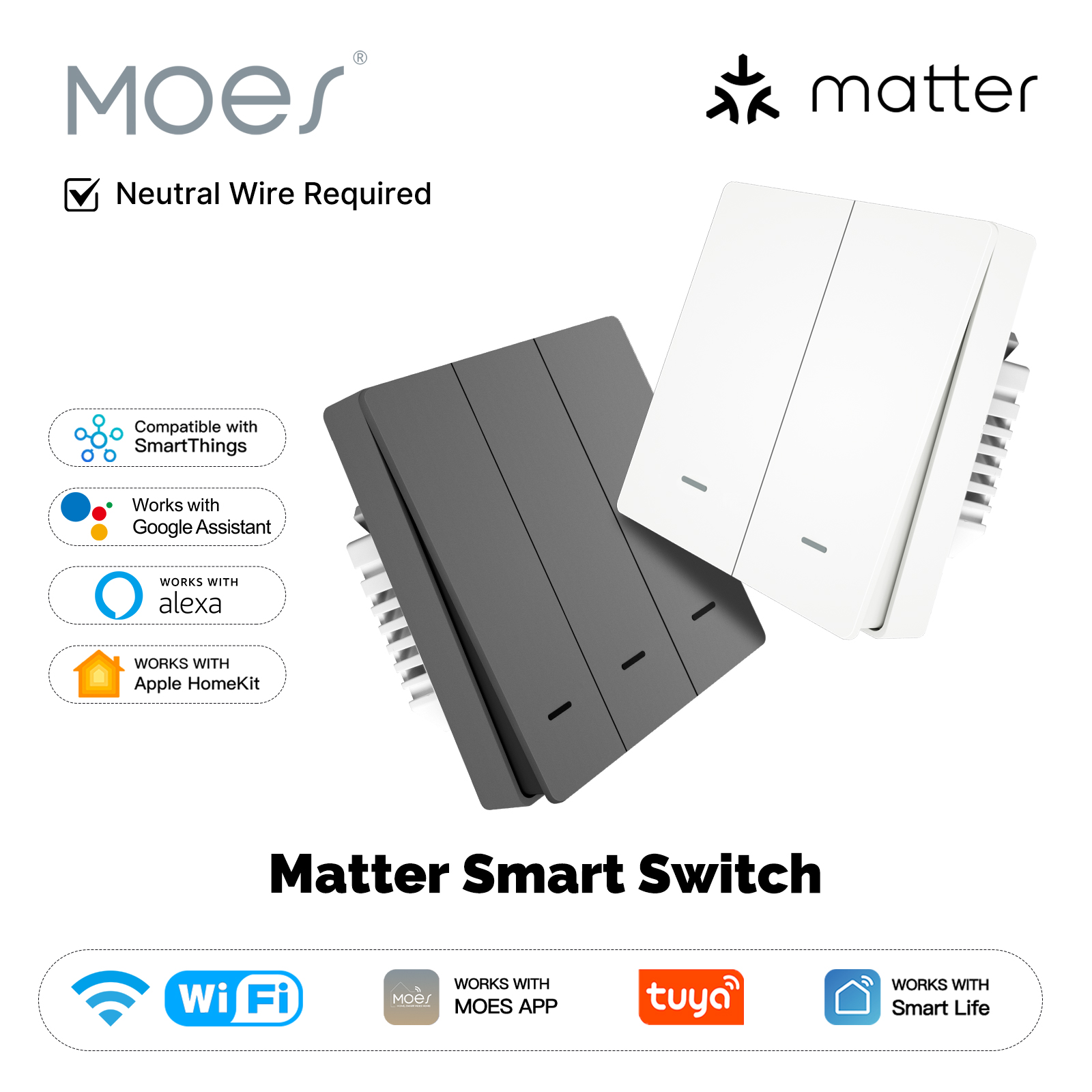 Smart Home Ikea - MOES Matter Tuya WiFi Smart Light
