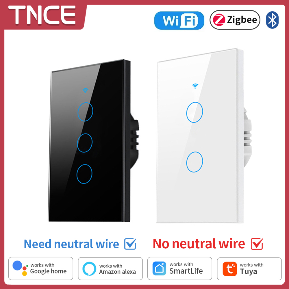 Smart Home Tuya - TNCE Tuya WiFi/Zigbee Smart Light Switch,