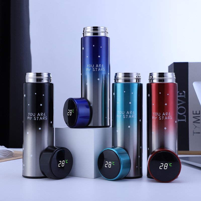 Home Smart Kettle - Smart Stainless Steel Thermal Bottle Display