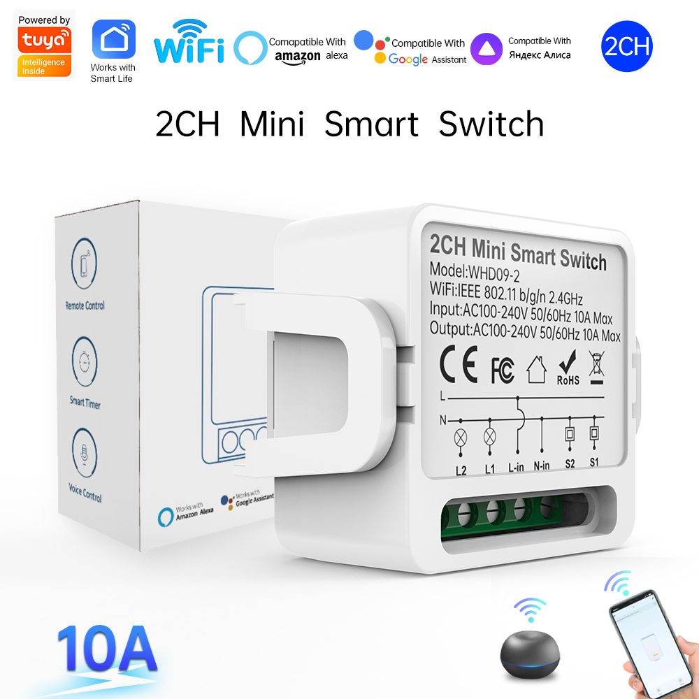 Smart Home Ikea - 2 Way Tuya Smart Switch 2Gang