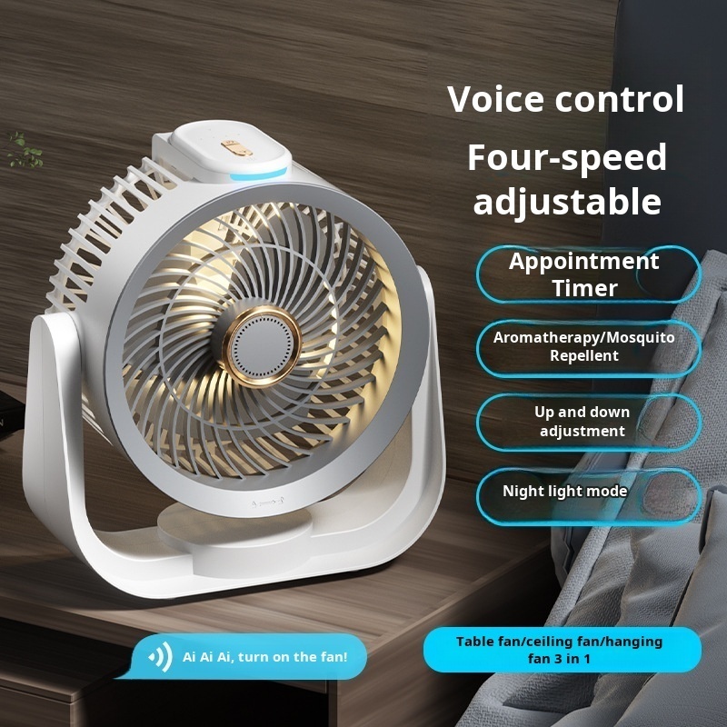 Smart Desk Fan Voice Activated - огляд і ціна Smart Home Usb