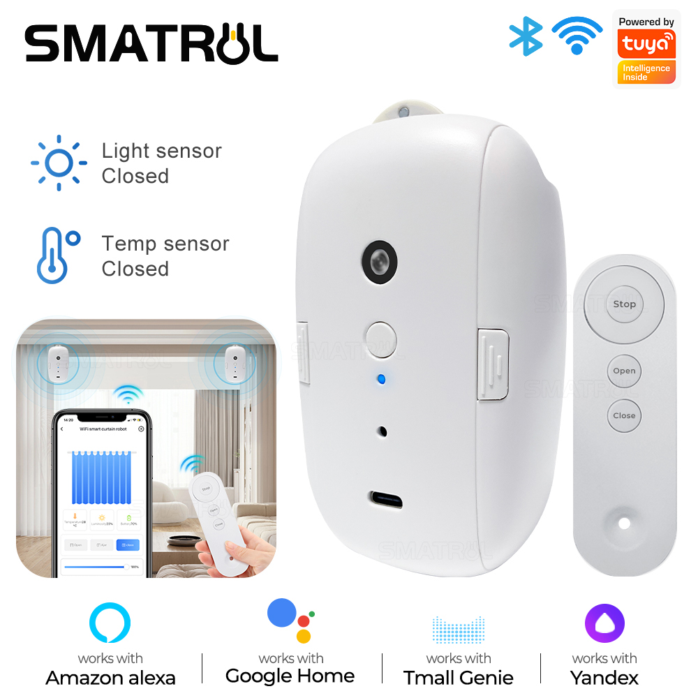 Tuya Smart Curtain Motor Bt Vo - огляд і ціна Smart Curtain Robot