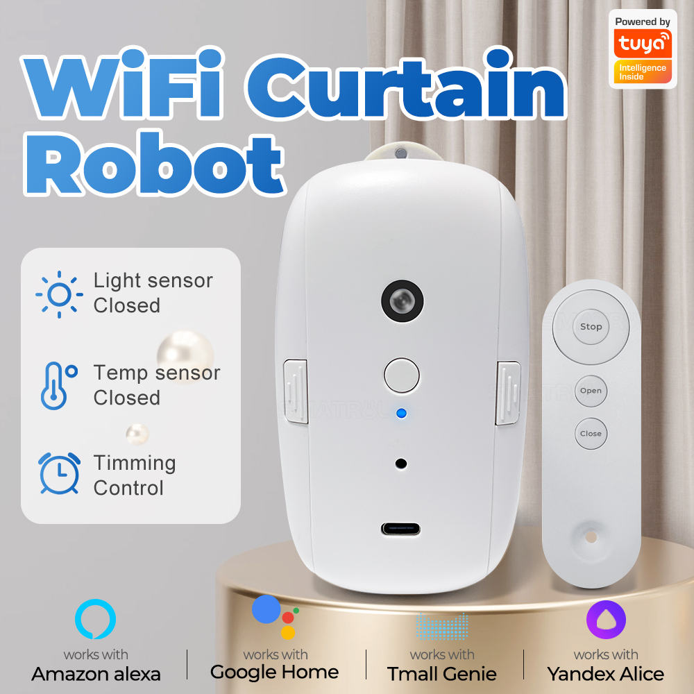 Tuya Smart Curtain Motor Bt Vo - огляд і ціна Smart Curtain Robot