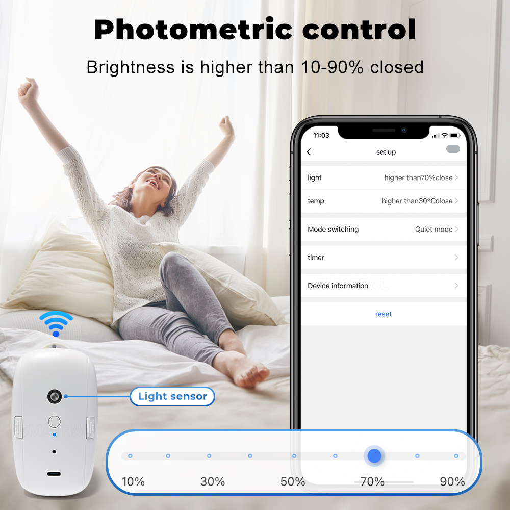 Tuya Smart Curtain Motor Bt Vo - огляд і ціна Smart Curtain Robot