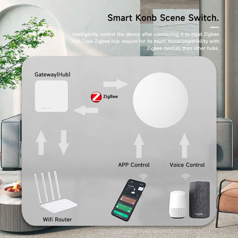 Tuya ZigBee Smart Wireless But - огляд і ціна Smart Home Tuya