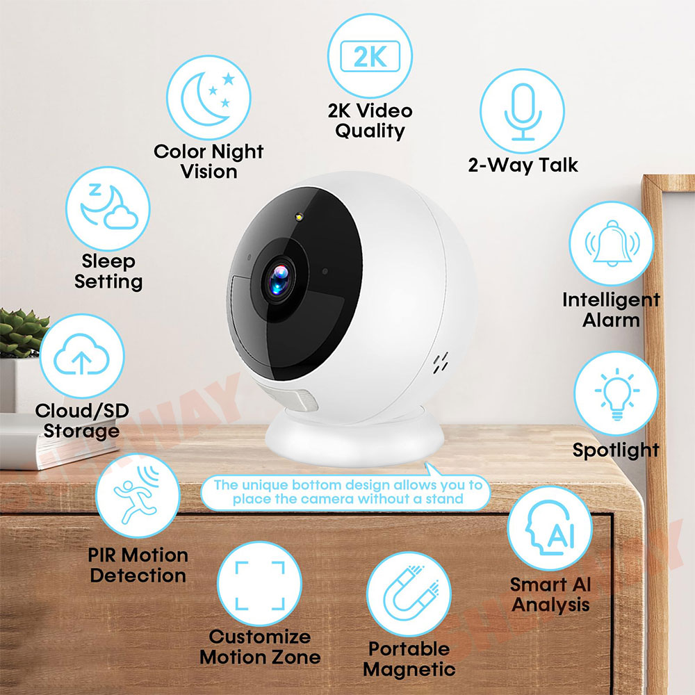 2K 5MP Wifi Home Security Came - огляд і ціна Smart Home Battery Camera Ezviz