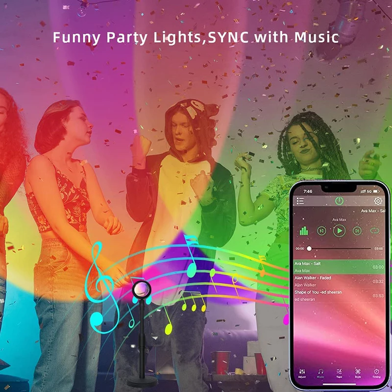 Smart LED Sunset Lamp Colorful - огляд і ціна Smart Home Network