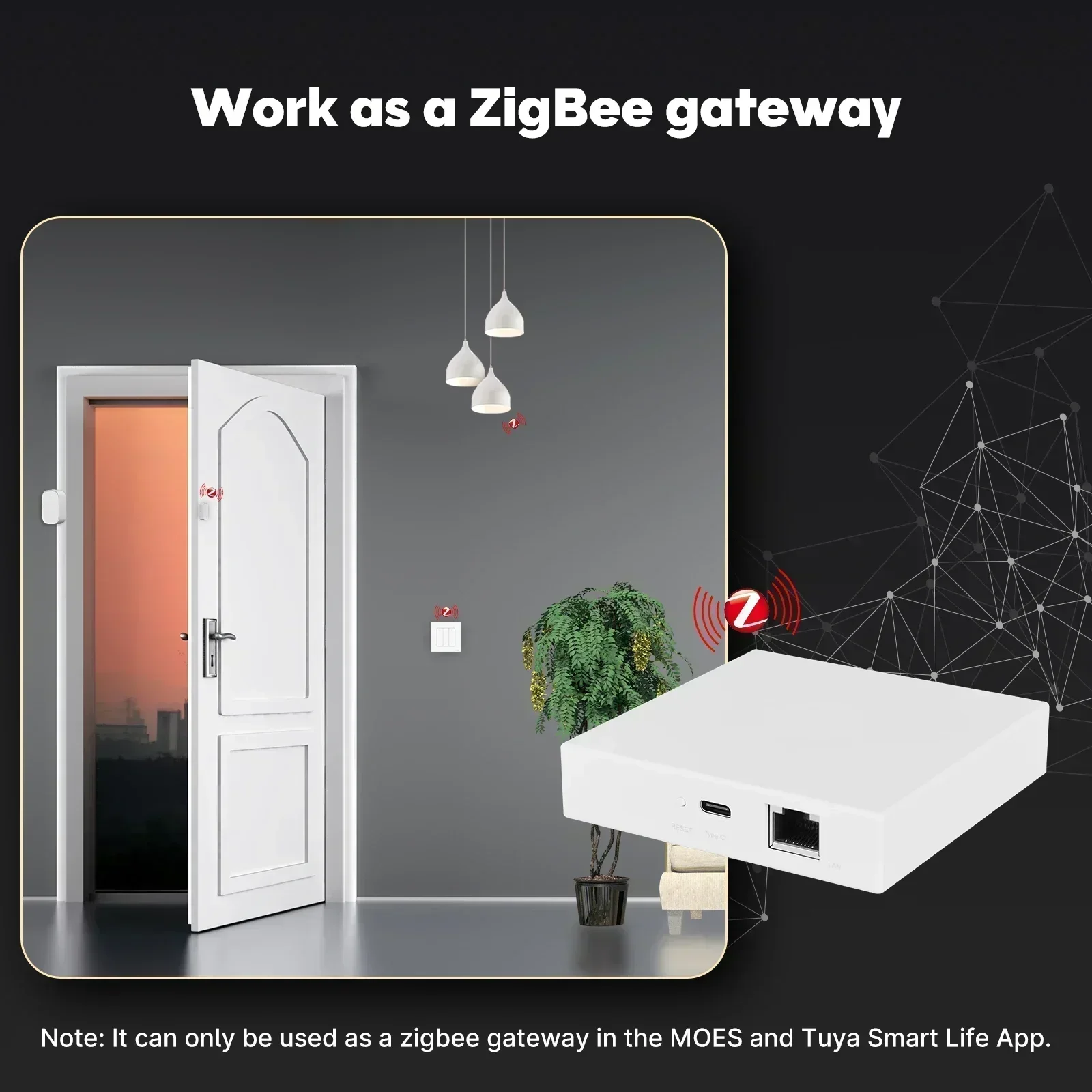 MOES Tuya Zigbee Matter Thread - огляд і ціна Smart Home Vimar