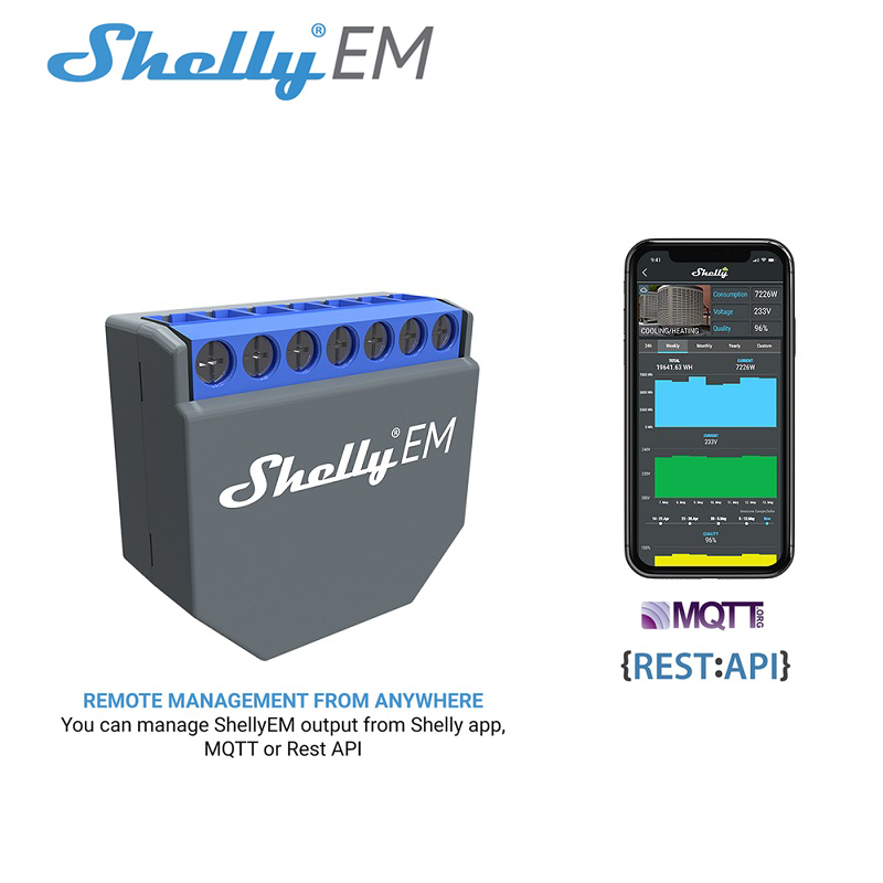 SHELLY EM Wifi Smart Life Cont - огляд і ціна Smart Home Google
