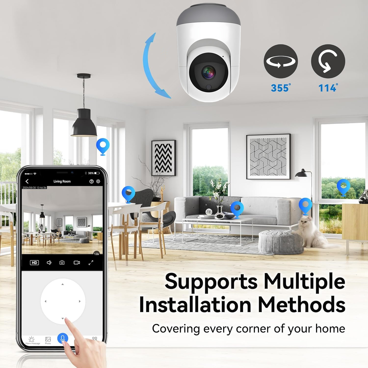 4MP Tuya WiFi Camera, 2.4/5G D - огляд і ціна Smart Home Battery Camera Ezviz