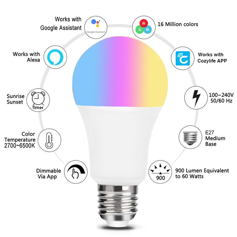 9W WiFi Homekit Light Lamp E27 - огляд і ціна Smart Home Orvibo