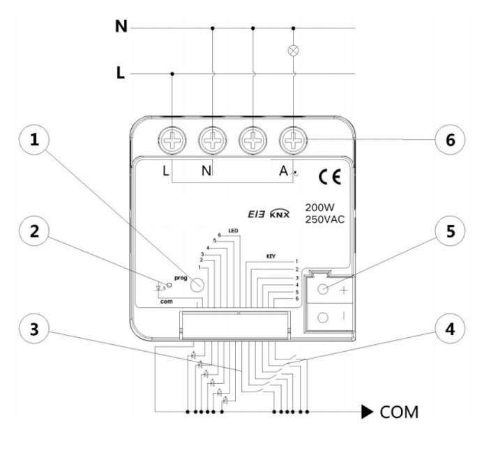 Embedded 1-Channel 200W Dimmer - огляд і ціна Smart Home Knx System
