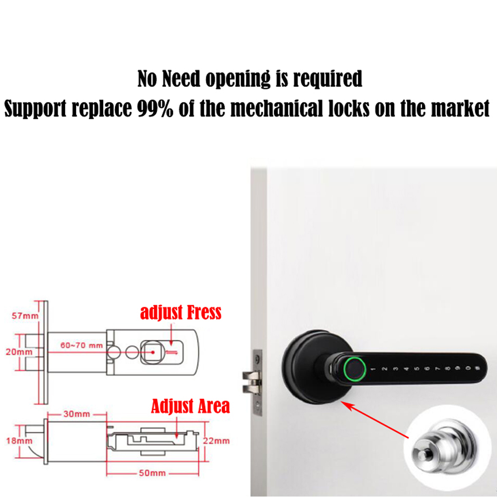 TTLock Smart Bluetooth Fingerp - огляд і ціна Smart Home Lock