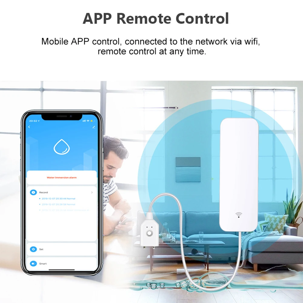 Tuya WiFi Zigbee Water Sensor  - огляд і ціна Smart Home Network