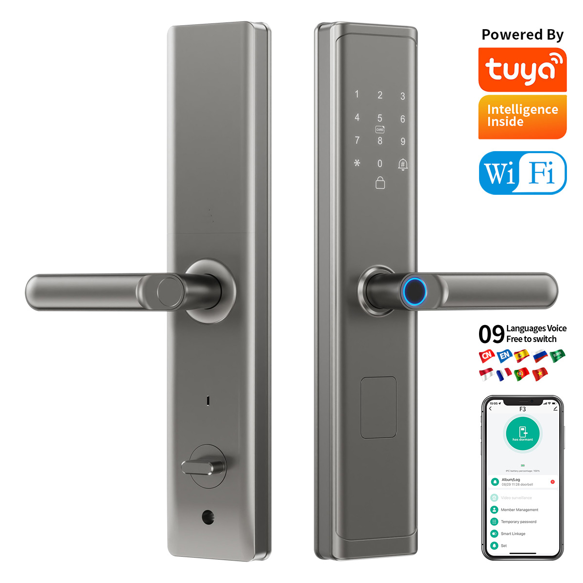Tuya Wifi TTlock App Fingerpri - огляд і ціна Smart Home Lock