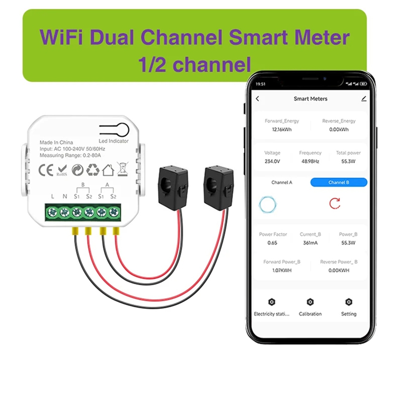 Tuya Wifi Smart Power Meter wi - огляд і ціна Smart Home Tuya