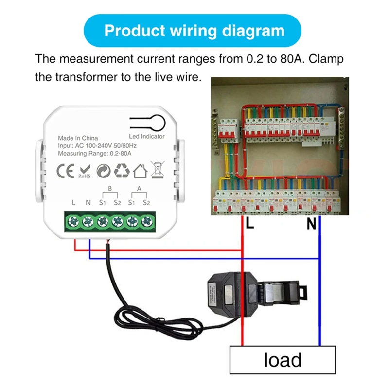 Tuya Wifi Smart Power Meter wi - огляд і ціна Smart Home Tuya