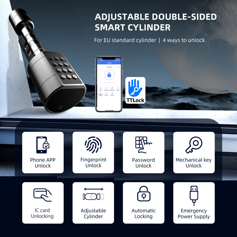Smart Euro Cylindrical Door Lo - огляд і ціна Smart Home Lock