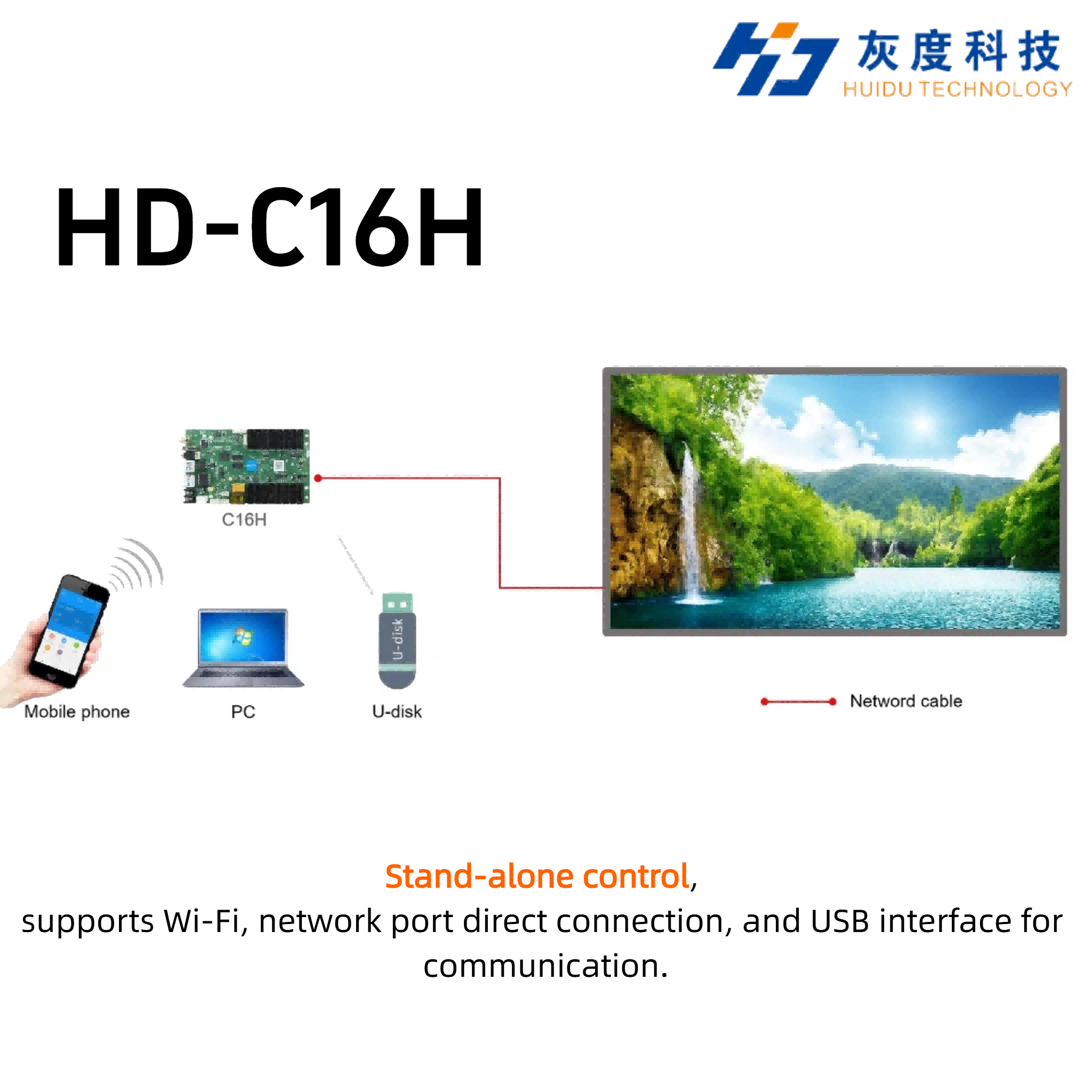 Huidu HD-C16H 4K Dual WiFi LED - огляд і ціна Wifi Led Dimmer