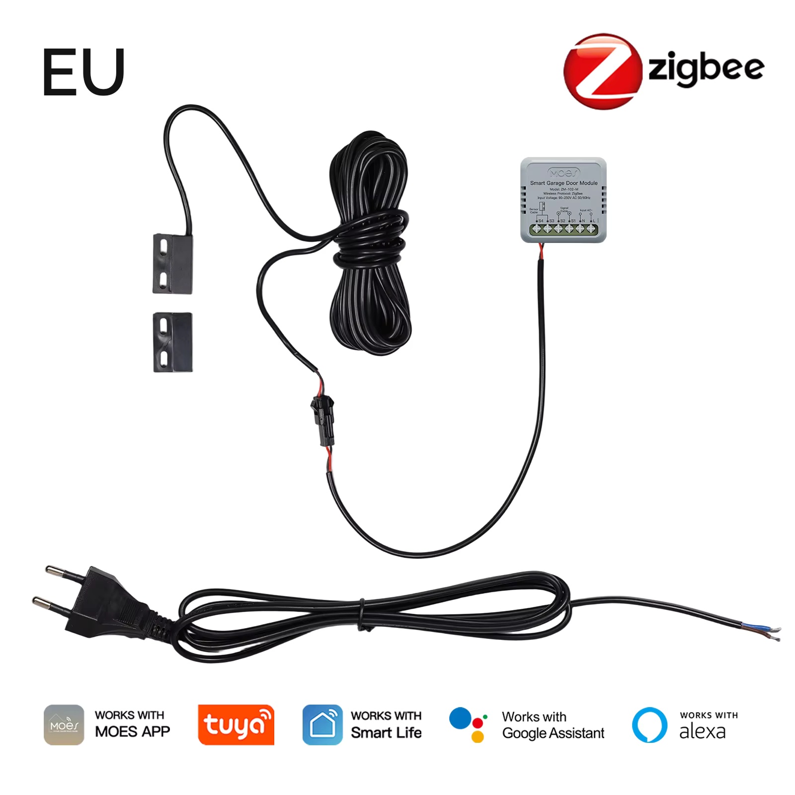 MOES Zigbee Garage Door Contro - огляд і ціна Smart Home Google Assistant