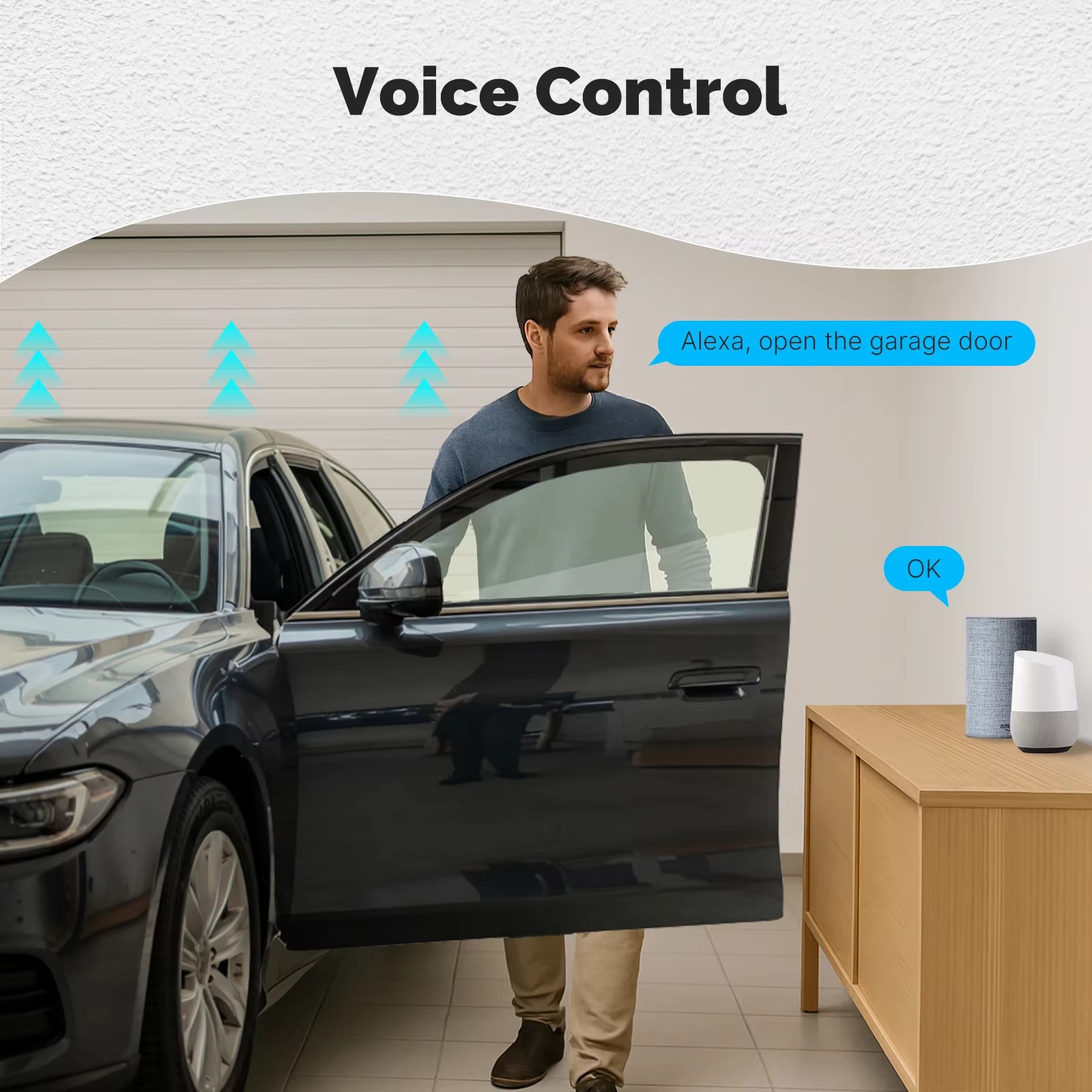 MOES Zigbee Garage Door Contro - огляд і ціна Smart Home Google Assistant