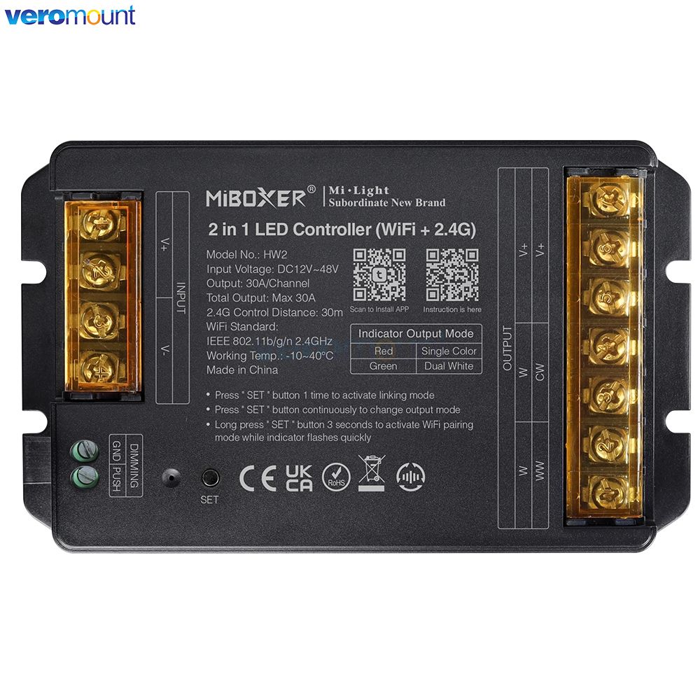 MiBoxer HW2 HR2 HZ2 2 in 1 HR5 - огляд і ціна Wifi Led Dimmer