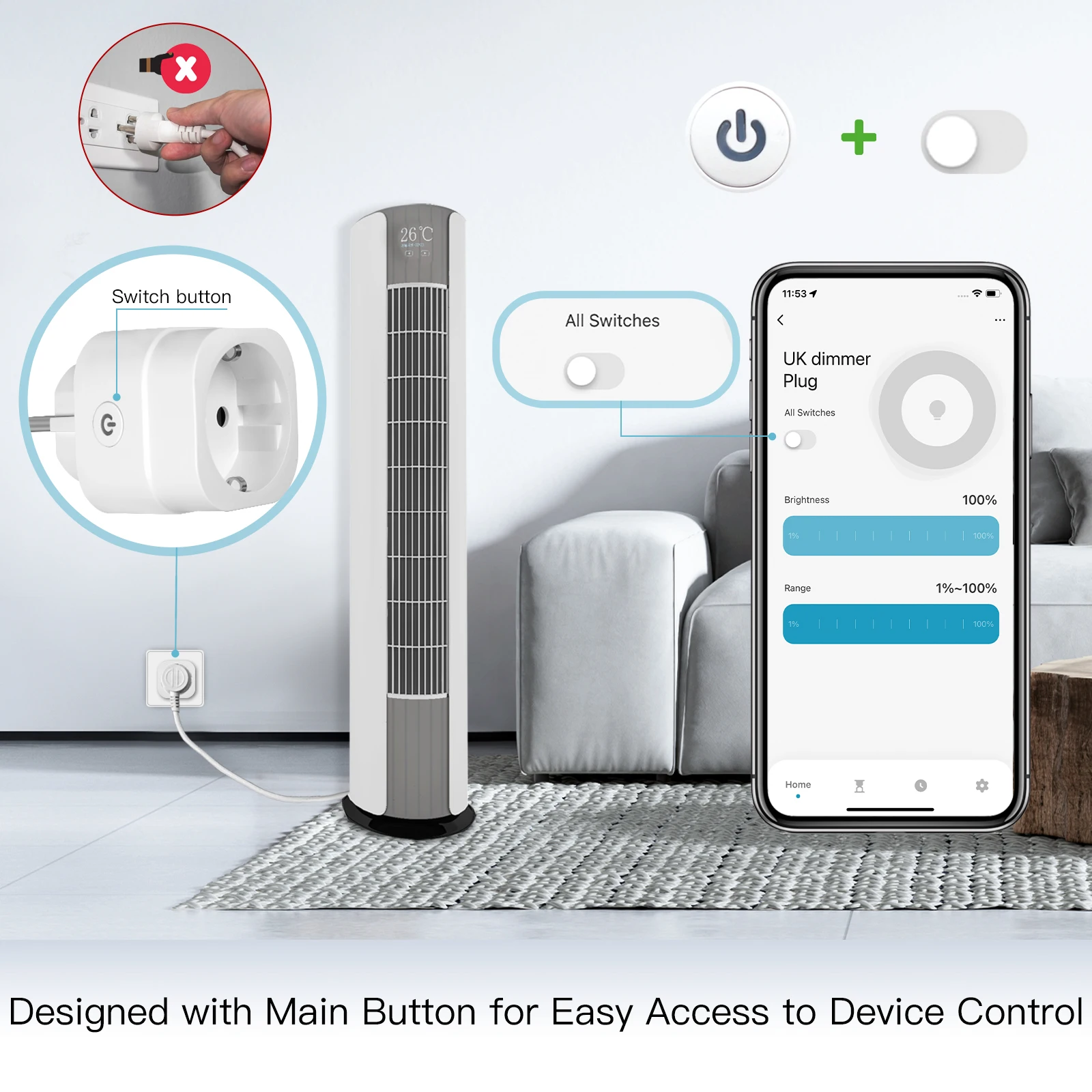 MOES Tuya WiFi Smart Plug Dimm - огляд і ціна Smart Home Nest