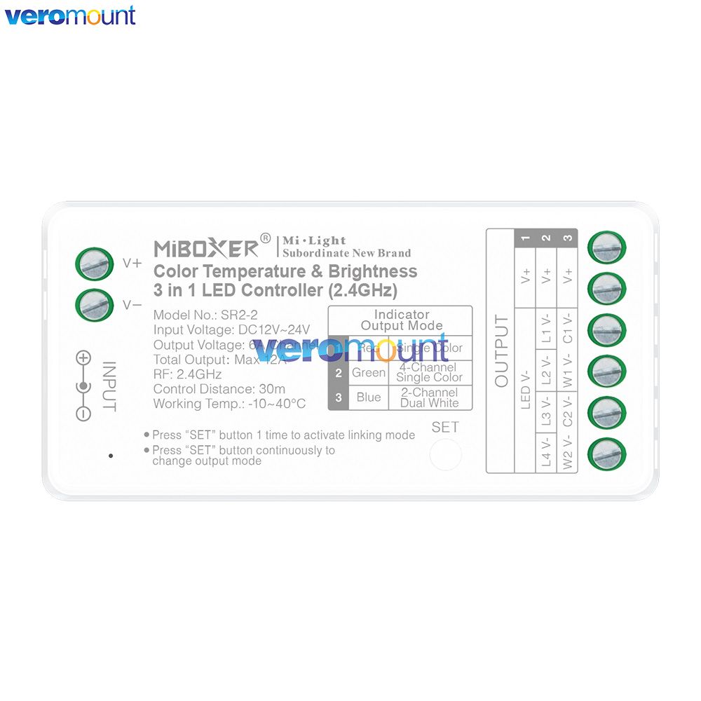 MiBoxer SR2 2.4G RF 2 in 1 SR2 - огляд і ціна Wifi Led Dimmer