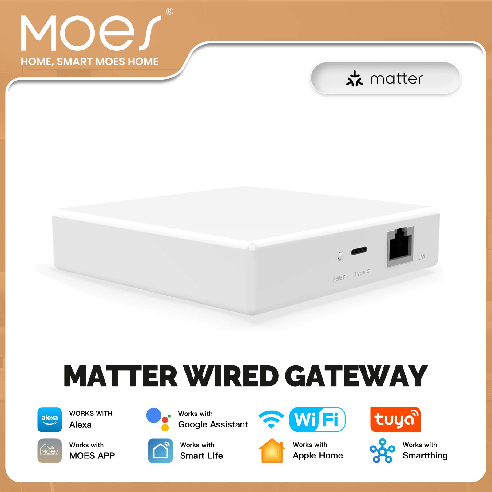 MOES Tuya ZigBee Matter Thread - огляд і ціна Smart Home Vimar