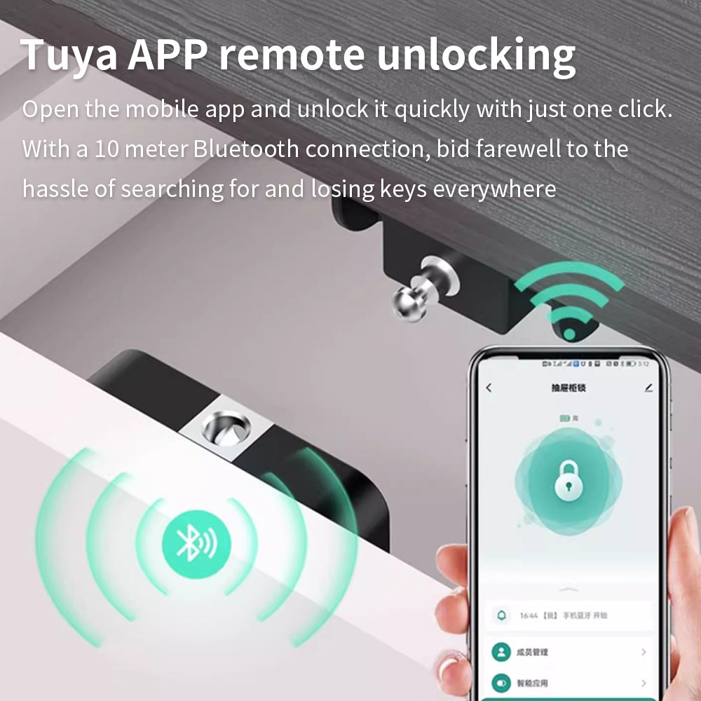 Tuya Hidden Cabinet Lock RFID  - огляд і ціна Smart Home Lock