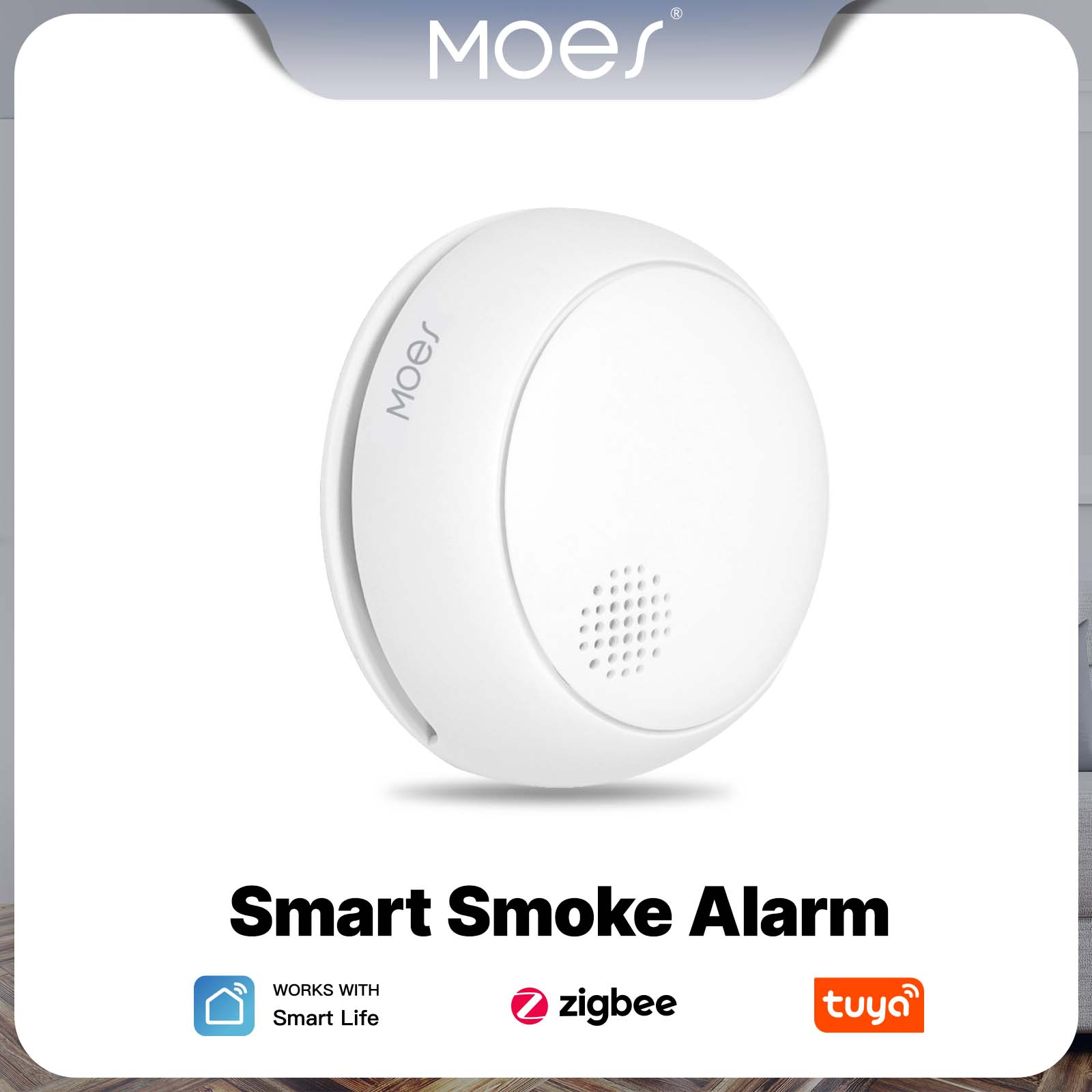 MOES ZigBee Smart Smoke Alarm  - огляд і ціна Smart Home News